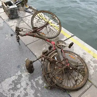Fahrrad am Kai